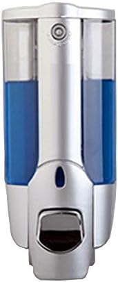 Goodeny Wall Mount Shower Soap Dispenser ,Each 350ml,Suitable for Bathroom/Toilets/Shower Room/Kitchen,ABS Plastic Chrome,Fingerprint Resistant Stainless Steel