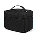 KINGSO Black Lady Makeup Organiser Cosmetic Container Pouch Case Box Large Capacity Portable Toiletry Travel Bag Girl