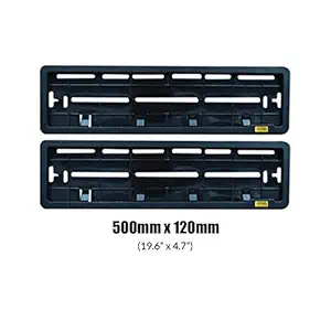 Car-Dec Ultimate Quality Frame for All CAR Number Plates (Set of Two Pcs. Front and Back)