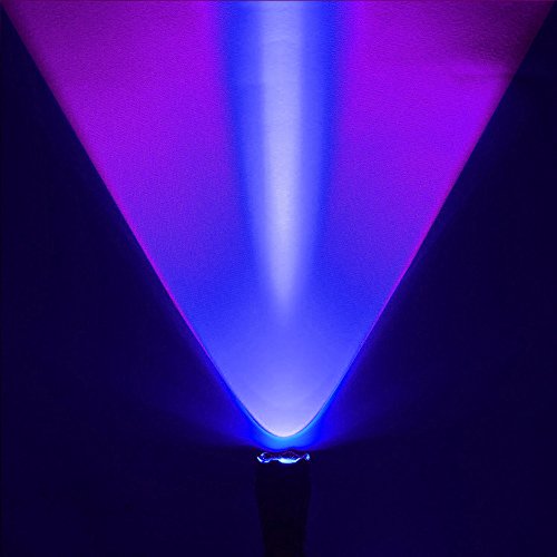 UV Schwarzlicht Taschenlampe, AhomePlay Ultraviolet 395nm LED Lampe, Urinflecken detektor, Bett-Wanzen-Sucher, Hund / Katze Fleckenentferner, mit Batterie 18650 und Aufladeeinheit - 6