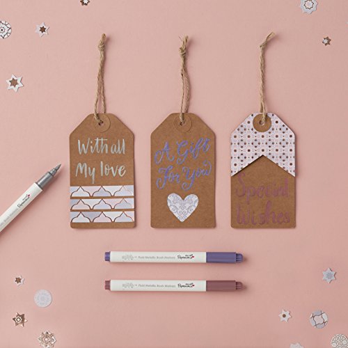 Docrafts Brush Marker Fluid Metallic, verschiedene Farben (8 Stück) - 5