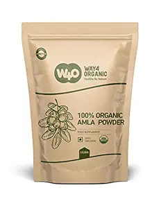 W4O 100% Natural Organic Amla Powder (Emblica Officinalis) For Hair Growth - 450 g