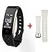 Produktbild Smart Armband, Fancy Cherry® S2 Smart Watch Wasserdicht IP67 Fitness Tracker Smart Herzfrequenz Monitor Sports Activity Schrittzähler Gesundheit Smartwatch Bluetooth Armband mit Sleep Monitor/CALL & Benachrichtigung Reminder/Kalorienzähler/Fernbedienung Kamera für Android iOS Smartphone, Herren, S2 WATCH BLACK + WHITE STRAP