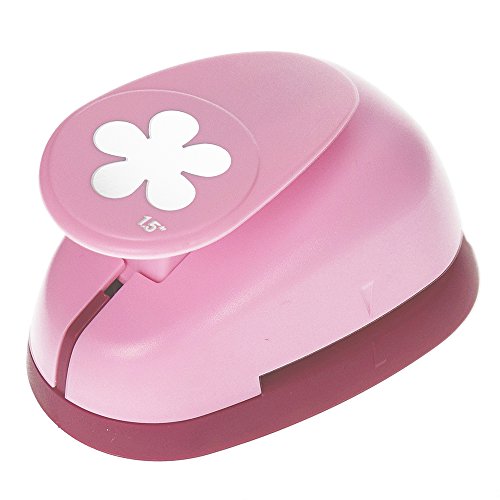 efco 1793286 Stanzer L, Retro Blume Motivstanzer, Metall, rosa, 9,5 x 6,5 x 6 cm