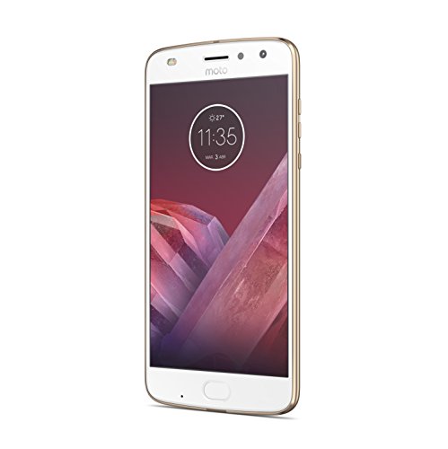 Motorola Moto Z2 Play - Smartphone Libre Android 7 (Pantalla de 5.5'' Full HD, 4G, cámara de 12 MP, 4 GB de RAM, 64 GB, Qualcomm Snapdragon 626 de 2,2 GHz) Oro Fino