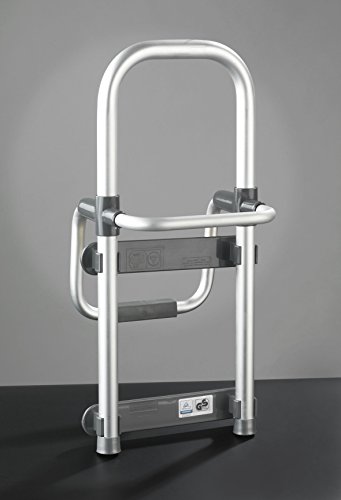 Wenko 81101500 Badewannen-Einstiegshilfe Secura verstellbar, 120 kg Tragkraft, 24,5 x 52,5 x 23 cm, aluminium - 2