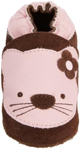 SHOO Baby-Girl Cat First Walking Shoes GBR35S Brown/Pink 0-6 Months, 17 EU