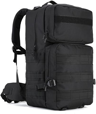 DCCN 55L Military Backpack Molle System Tactical Rucksack with Rain Cover