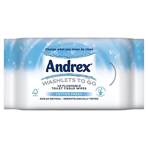 Preisvergleich Produktbild Andrex Washlets Travel Pack (12) - Packung mit 6