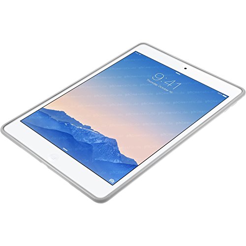PhoneNatic Case für Apple iPad Air 2 Hülle Silikon weiß X-Style Cover iPad Air 2 Tasche + 2 Schutzfolien - 4