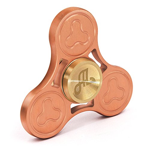 Alquar EDC Fidget Hand Spinner Pure Copper Triangle Fidget Toy High Speed CNC Exquisitly Made for ADHD Autism Adult Children(Lucky) Alquar EDC Fidget Hand Spinner Pure Copper Triangle Fidget Toy High Speed CNC Exquisitly Made for ADHD Autism Adult Children(Lucky)