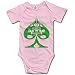 Baby Infant Boy Girl Poker Card Spade One-Piece Short Sleeve Romper / Bodysuit / Onesie Pink 24 Months