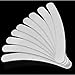 Price comparison product image 10 x NAIL FILE ARCHED WHITE COLOUR DOUBLE SIDED ARCHED CURVED NAIL FILE