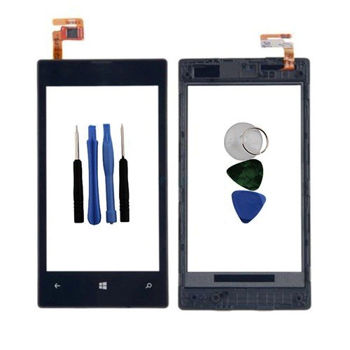 Reemplazo del cristal de la pantalla para Nokia Lumia 520 Black + 5 herramientas [ARTUROLUDWIG]