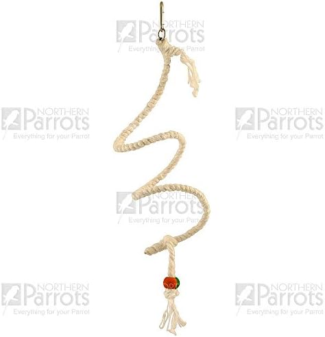 Supreme Cotton Spiral Spring Pet Bird Perch