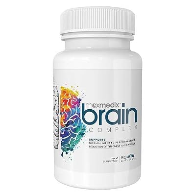 WeightWorld BOOSTER CERVEAU CONCENTRATION ET MÉMOIRE - BRAIN COMPLEX - Stimulateur Cognitif - Favorise la Concentration - Développe la Motivation - Anti Fatigue - Anti Stress - Energétique - Nootropique - Complément Naturel - Biopérine, Caféine, Bac…