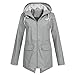Produktbild Timogee Regenjacken Damen Mäntel Jacke Sportjacken Softshelljacke Freizeitjacke Windjacke Übergangsjacke Funktionsjacke Parka Outdoorjacke