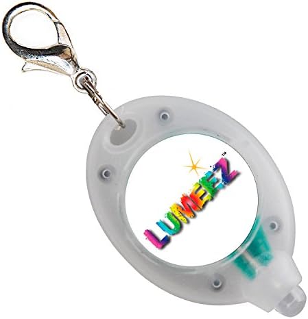 Lumeez Dog Collar Light Flashing or Coloured LED Safety Lights Clip On Water Resistant With Replaceable Batteries Made