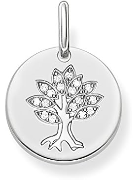 Thomas Sabo Damen-Anhänger Love Bridge Lebensbaum 925 Sterling Silber weiß 1.4 cm LBPE0008-051-14