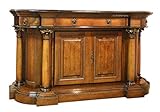  Klassische Anrichte Buffetschrank mit 2 Türen und 2 Schubladen. Geräumige Anrichte im klassischen Stil Made in Italy, handgemachtes Möbel aus Holz.
