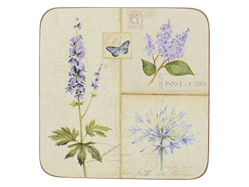 Creative Tops "Etude de Fleur" Untersetzer, Korkunterseite, 6 Stück