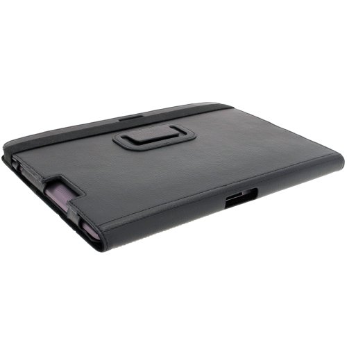 igadgitz ‚Portfolio‘ Schwarz PU Leder Tasche Schutzhülle Hülle Ledertasche Lederetui Etui Case für Asus Transformer Pad & Keyboard Dock TF700 TF700T TF700KL Infinity 10.1″ Android Tablet (Nicht geeignet für TF701T) - 7