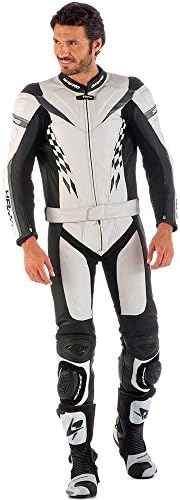 MOTORBIKE RACING SUIT SPYKE 4RACE DIV MAN 2PC (52, White/Black)