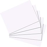 100 Fiches Lignées A7 Herlitz - Cartes Apprentissage Vocabulaire & Modération