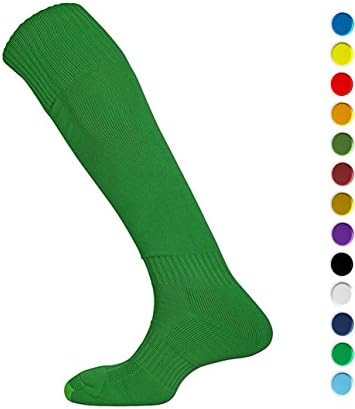 Good Quality Football Socks for Kids and Adults - Available from Childs shoe size 9 to Adults 12 - High Performance - Comfortable fit, Easy care and Long lasting for Boys, Girls, Men and Ladies – Popular choice for School, Club, Football, Rugby, Hockey and Sports (Emerald Green, UK Shoe Size 7-12 | Seniors)