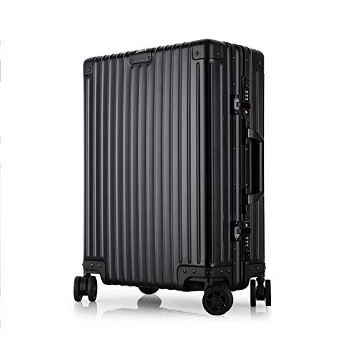 Preisvergleich Produktbild GYZ Gepäckkasten Aluminium-Magnesium-Legierungsstange Weiblicher Koffer Rechtwinklig Lock Box Universal Rad Box Retro Koffer Männer und Frauen 31,4 Zoll (Farbe : A, größe : 31.4 inches)