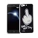 Produktbild König-Shop Handy Hülle für ZTE Blade V6 Cover Case Schutz Tasche Motiv Slim Silikon Bumper Schale Etuis Rahmen TPU Motiv Have a Nice Day Mittelfinger