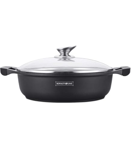 Vier- CI28 - Casserole à induction en acier inoxydable 18/10, diamètre de 28 cm, argentée