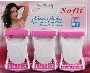 TopFinder Set of 6/pack Mini Hair Razors Removal Mini shaver Remover Best Spring Threading Face for ladies Cheeks Facial Eyebrow legs arms shaving blades DIY Make up Women Girls ladies Care Kit