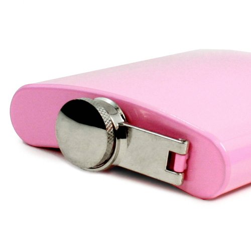 E-Volve Flachmann Hip Flask 6 Unze – Edelstahl – Rosa – für besonderen Anlässen (Hochzeit, Sport, Golf, Vatertag) - 4