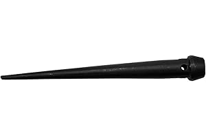 Klein Tools Goupille à tête large 3256TT en acier forgé à bande de roulement thermique avec finition noire et trou d'attache, 3,8 cm