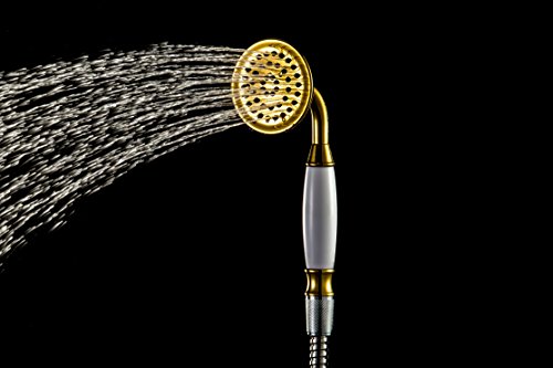 yolococa traditionellen Telefon Stil handhead Dusche Head Hohe Druck Golden Duschkopf - 3