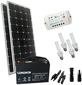 Solar Kit Lighting Fluo 200W 12V Mono Internal Photovoltaic Battery 120Ah