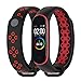 Produktbild bloatboy Lightweight Lüften Silikon Ersatz Uhrenarmband Für Xiaomi Mi Band 4 Watch, TPU Anti-Off Langlebig Uhrenarmband Armband (Rot)