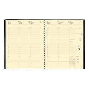 Quo Vadis Club MANAGER Spiralé Agenda civil Semainier 21x27cm Noir Année 2019