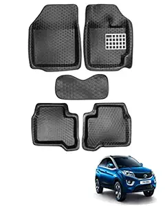 Euro Care EVA-Plastic 4D Floor Mats Compatible with TATA Nexon (Model : 2017-2021) -Black