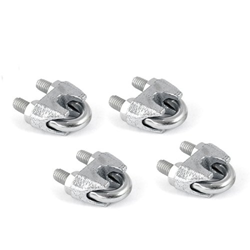 10m DRAHTSEIL SET PVC 3/4mm 6×7 + 6 x SEILKLEMMEN 5mm DIN741 + 2 x SPANNSCHLOSS M5 haken-öse verzinkt Stahlseil Forstseil Windenseil Seil Draht Stahl Drahtseilklemmen Drahtseil Drahtseilklemme Klemme Anschlagseil Spannschlösser Spannschloß Seilspanner Spanner - 3