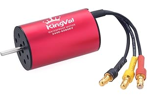 KingVal Replacement 2440 6080KV Waterproof Brushless Motor Shaft 2.3mm Compatible with 1/16 1/18 RC Car