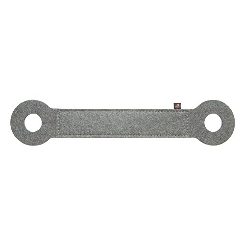 ebos Türstopper aus Wollfilz hellgrau✓ Schützt Finger & Türen ✓ Dezentes Design ✓ 100% Wollfilz | Optimaler Klemmschutz für Kinderfinger | Door Stopper, Filzriemen zum Einhängen | Türkordel einsetzbar ohne Bohren | Türpolster für alle Türklinken - 3