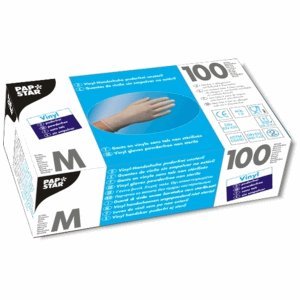 Preisvergleich Produktbild Papstar Einweghandschuhe Vinyl Gr. M VE=100 Stück