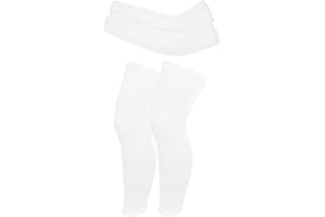 Valcatch Kids UV Sun Protection Cooling Arm/Leg Compression Sleeves Basketball Shooting Sleeve and Leg Sleeve for Football Volleyball Outdoor Sport Breathable Sleeve Cover Up for Boy Girl