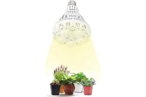 SANSI Lampe Horticole LED à Spectre Complet 24W Lampe de Croissance E27 à Cycle Complet, 2000lm Lumière du Jour Blanc,Lampe de Plante pour Serre de Jardin, Plante Aquarium