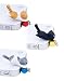 Produktbild HengQiu 3 PCS (ganze Set) Little Lovely Cute Fat Cat Staub Plug Stopper Universal 3.5 mm Anti Dust Earphone Jack Plug Cap für iPhone4/4S/5/6/6 Plus, Ipod, Ipad, Samsung S3 S4 S5