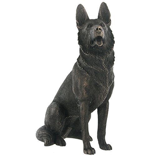 'German Shepherd' Cold Cast Bronze Statue H17cm Amazon.co.uk Kitchen