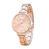 Fantasyworld Luxus-Quarz-Uhr-Paar-Mann-Frauen-modernen Entwurfs-Quarz-Bewegungs-Nadel Zeit Armbanduhr Trendy Stahl Armband