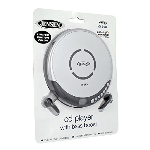 Jensen Limited Edition Black Jensen Slim Personal CD Player System with LCD Display Bass Boost 60-second Anti Skip CD-R/RW Compatible & Ear-buds Gift Box RS.6449 (40.00% Off) - Amazon
